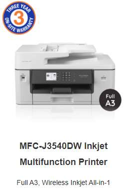 MFC-J3540DW Inkjet Multifunction Printer