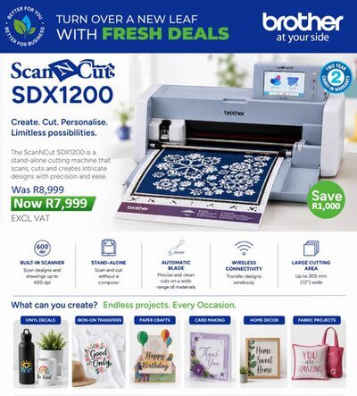Brother SDX1200 Scan n Cut August Promotion Brother SDX1200 Scan n Cut August Promotion