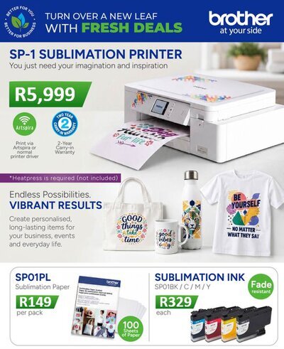 Brother SP1 Sublimation Printer August 2026 Brother SP1 Sublimation Printer August 2026