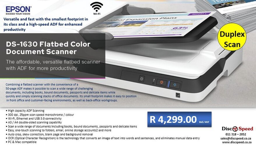 Epson DS-1630 Duplex Scanner Promo May 2026 Epson DS-1630 Duplex Scanner Promo May 2026