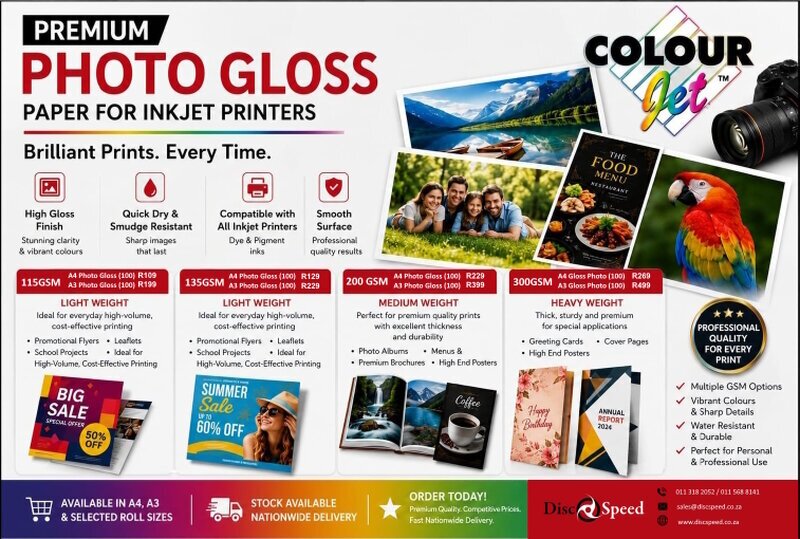 Glossy Inkjet Photo Papers Glossy Inkjet Photo Papers